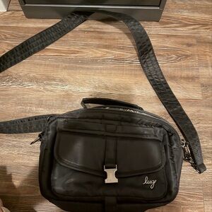 Lug Black Messenger Bag
